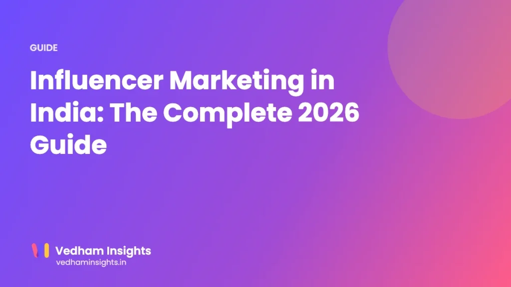 Influencer marketing in India 2026 guide cover